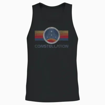 Constellation Logo Unisex Tank Top - Black