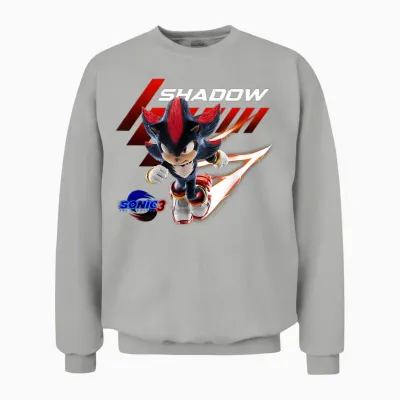 Sonic the Hedgehog 3 - Shadow Charge Unisex Sweatshirt - Ash