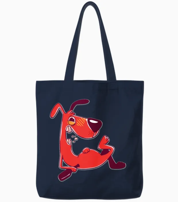 Drunk Dog - Lovers Tote Bags in Navy