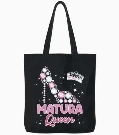 Matura Queen 2026 Maturantin Schulabschluss Mädchen Tote Bags - Black