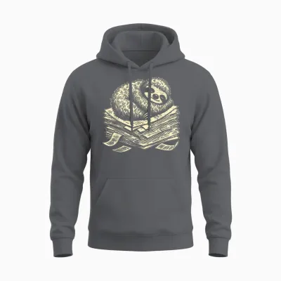 Papier Humoristique Paresseux Pour Enseignant, étudiant, Amoureux Des Paresseux Unisex Hoodie - Charcoal