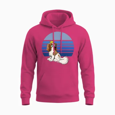 Cavalier Retro Blue Unisex Hoodie - Heliconia