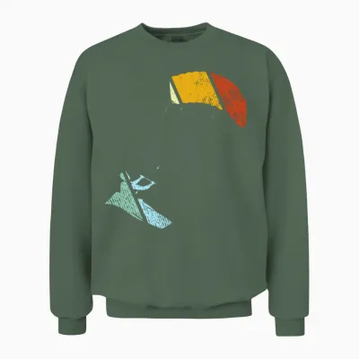 Kite Retro Unisex Sweatshirt - Military Green