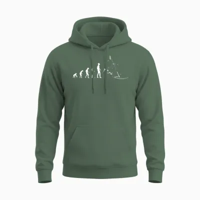 Evolution Windsurfing Unisex Hoodie - Military Green