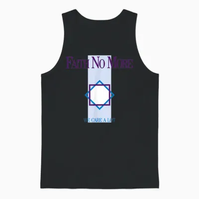 Offiziell Faith No More We Care a Lot Album Retro Band Unisex Tank Top - Black
