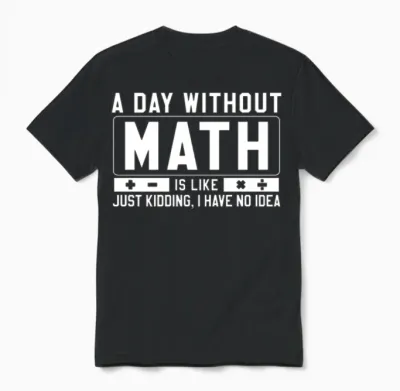 Mathematics Unisex T-Shirt - Black