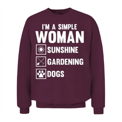 Gardening Gardener Gardening Dog Unisex Sweatshirt - Maroon