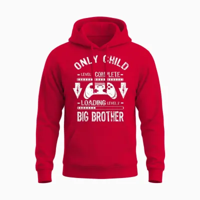 Kinderstufe Komplett Nur Big Brother Level Loading Unisex Hoodie - Red