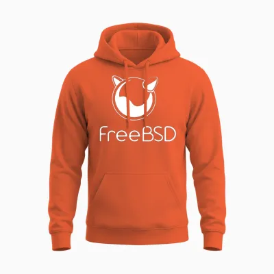 Freebsd Unisex Hoodie - Orange