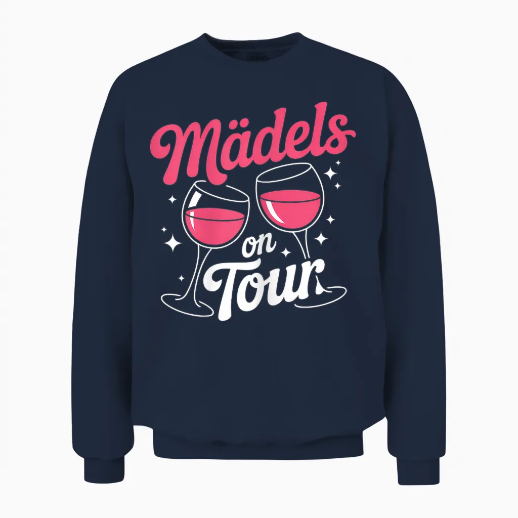 Mädels on Tour Mädels Ausflug Mädelsabend Bffs Unisex Sweatshirt in Navy