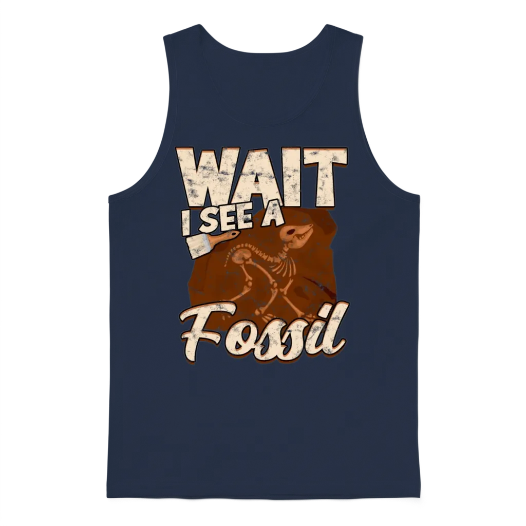 Archaeologist Artifacts Anthropologist Archaeology Unisex Tank Top - Navy