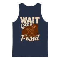 Archaeologist Artifacts Anthropologist Archaeology Unisex Tank Top - Navy – 1