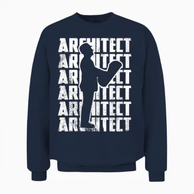 Funny Architect Unisex Sweatshirt - Navy