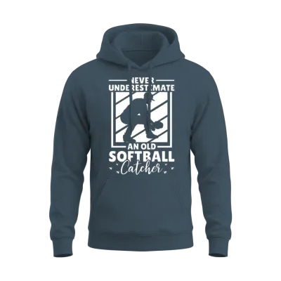 Softball Funny Unisex Hoodie - Dark Heather