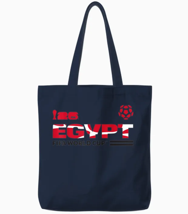 Fifa World Cup26 Qualifier Egypt Tote Bags in Navy