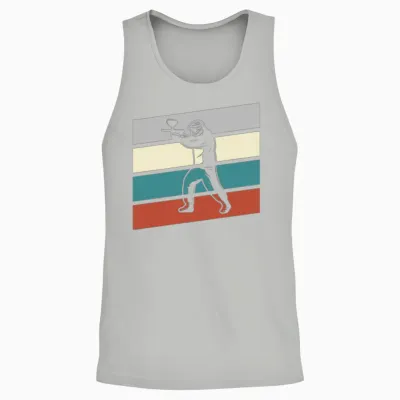Paintball Retro Unisex Tank Top - Ash