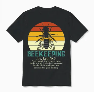 Funny Beekeeping Definition Unisex T-Shirt - Black