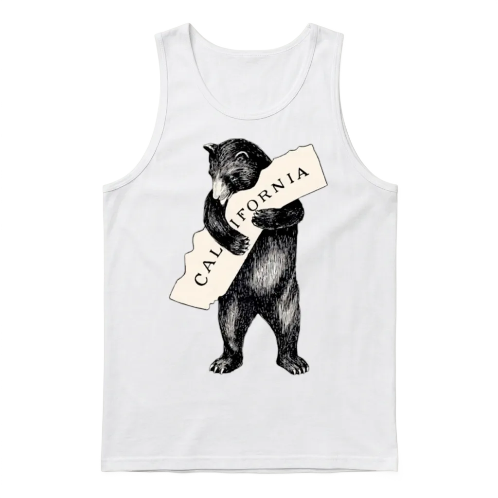 1913 Cali Bear California โ Wildlife Gift Unisex Tank Top - White