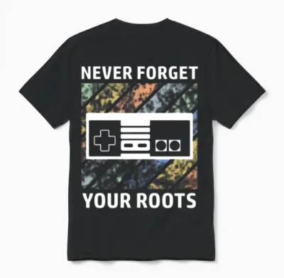Retro Gamer Video Games Saying Unisex T-Shirt - Black