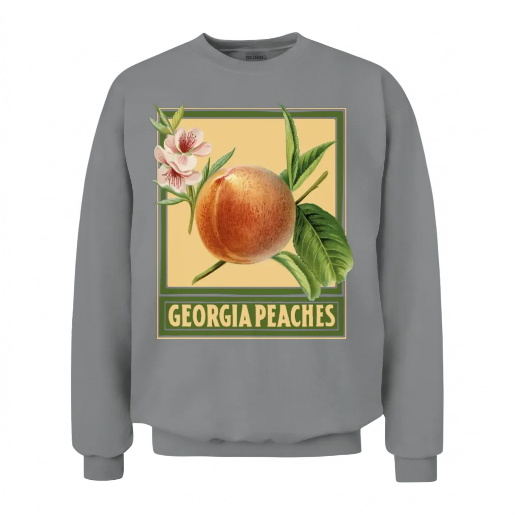 Georgia Peaches / Summer Design Unisex Sweatshirt - Sport Grey