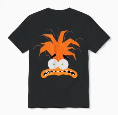 Disney Pixar Inside Out 2 Anxiety Big Head Logo Unisex T-Shirt - Black