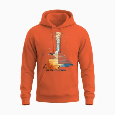 Pianiste Piano Clavier Unisex Hoodie - Orange