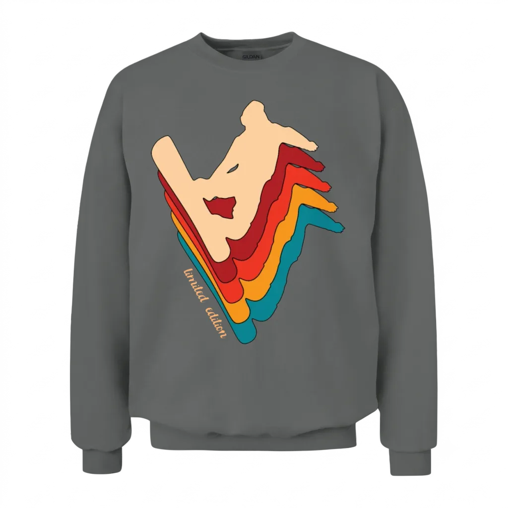 Retro Snowboard Unisex Sweatshirt - Graphite Heather