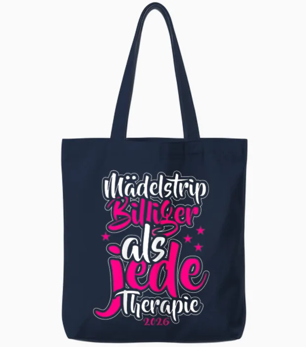 Girls' Trip Women's Trip 2026 Girls' Strip Tote Bags in Navy