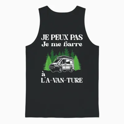 I Can Not I Bar to the A-Van-Ture Gift Van Fitted T-Shirt, Black Unisex Tank Top - Black