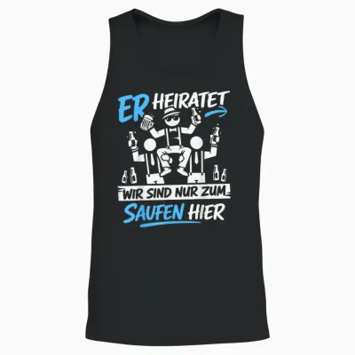 Junggesellenabschied Männer T-Shirt Jga Kostüm Poltern Jga Unisex Tank Top - Black