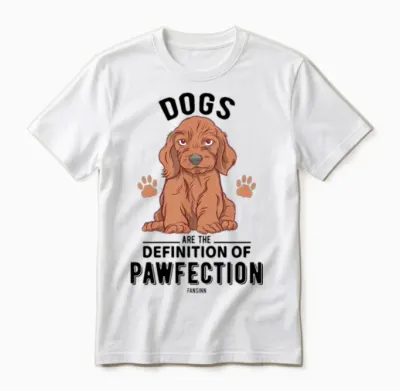 Cute Dog Unisex T-Shirt - White