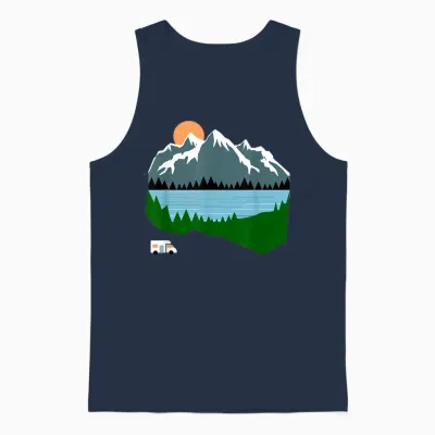 Camper Unisex Tank Top - Navy