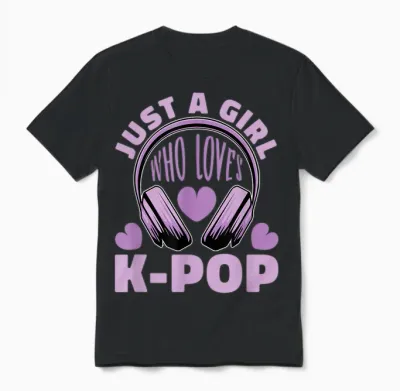 K-Pop - South Korean Pop Unisex T-Shirt - Black