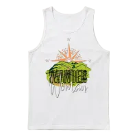 Wander Woman Hiking & Outdoors Unisex Tank Top - White – 1