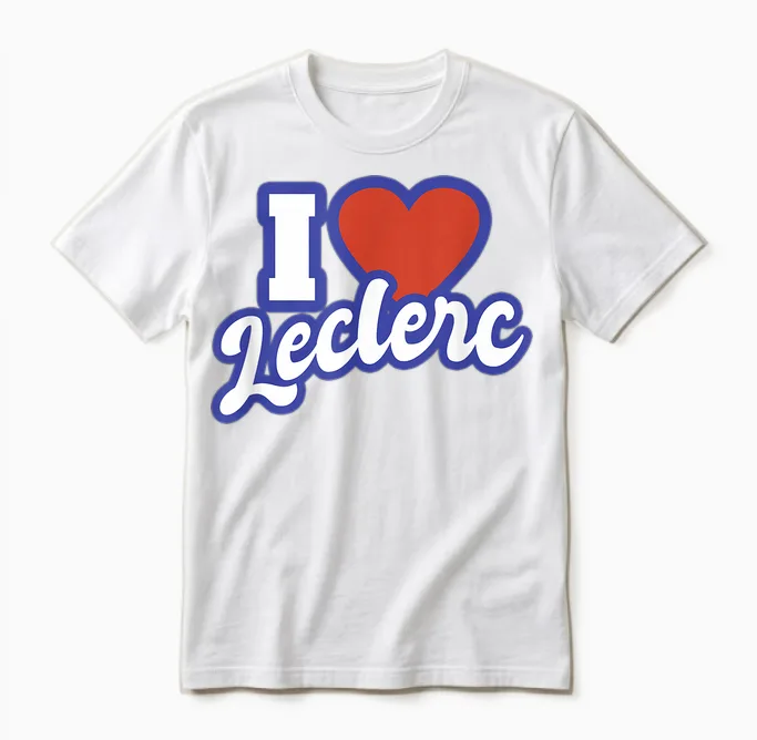 Ich Liebe Leclerc Unisex T-Shirt in White