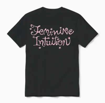 Offizielle Olivia Rodrigo Feminine Intuition Unisex T-Shirt - Black