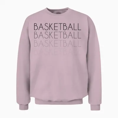 Basketball Retro Unisex Sweatshirt - Light Pink