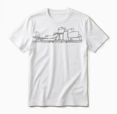 Guggenheim Museum Bilbao Unisex T-Shirt - White