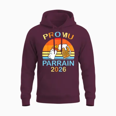 Promoted Godfather 2026 Bottle Pint Beer Gift Christening Unisex Hoodie - Maroon