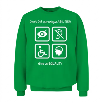 Equality for People with Disabilites Unisex Sweatshirt - Irish Green