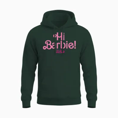 Barbie the Movie - Hello Barbie! T-Shirt, Black Unisex Hoodie - Forest