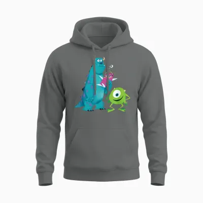 Disney & Pixar’s Monsters, Inc. Sulley Mike Boo Concept Art Unisex Hoodie - Graphite Heather