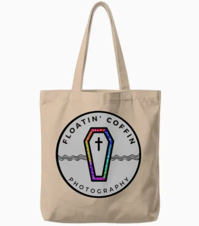 Floatin Coffin Photography Tote Bags - Natural