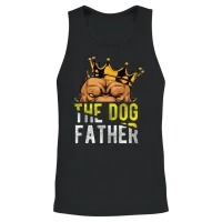 Puppy the Dog Father Dogs Lover Unisex Tank Top - Black – 2
