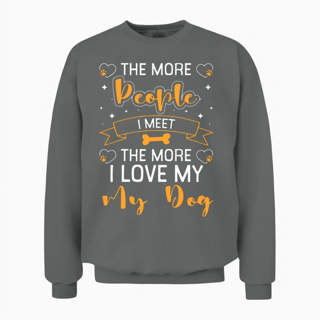 Dog Lover Dog Love Mistress Dog Breed Unisex Sweatshirt in Graphite Heather
