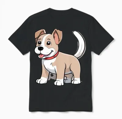 Dog Unisex T-Shirt - Black