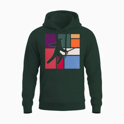 Vintage Fencing Duel Unisex Hoodie - Forest