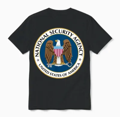 National Security Agency Logo Unisex T-Shirt - Black