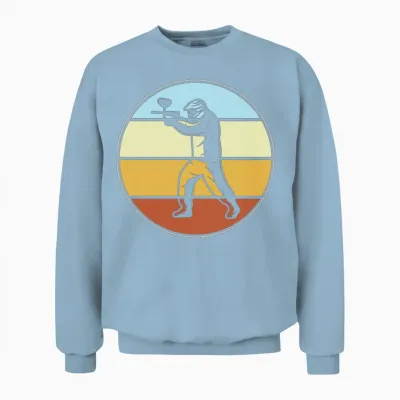 Paintball Retro Unisex Sweatshirt - Light Blue