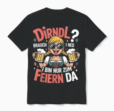 Passend Für Oktoberfest Outfit Damen Trachtenshirt Trachten Unisex T-Shirt - Black